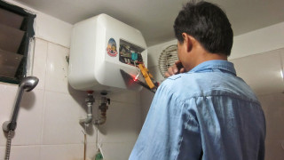 Quy trình mô tả các bước khắc phục triệt để lỗi bình nóng lạnh bị rỉ nước