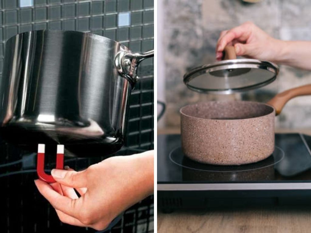 Cách kiểm tra đáy nồi bằng nam châm 