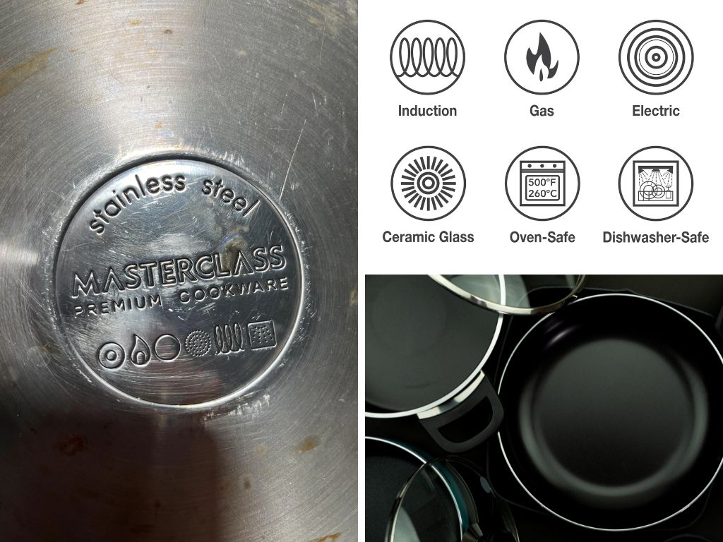 Nồi tương thích bếp từ inox và gang với ký hiệu Induction