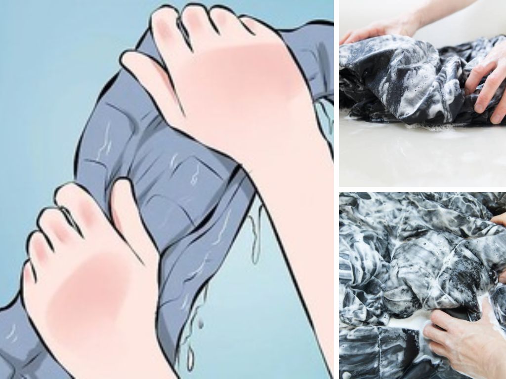 Không được vắt xoắn áo lông vũ