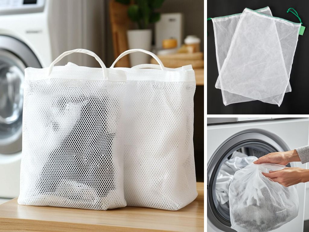 Sử dụng túi giặt quần áo