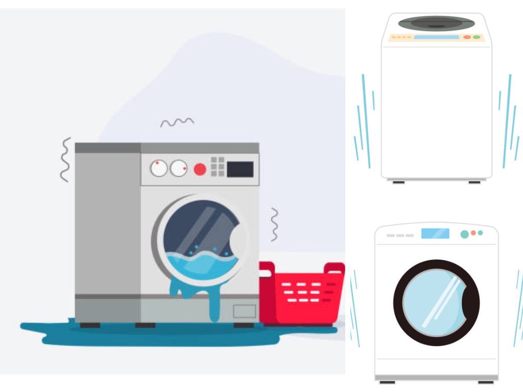 Dấu hiệu nhận biết lồng giặt máy giặt bị mất cân bằng