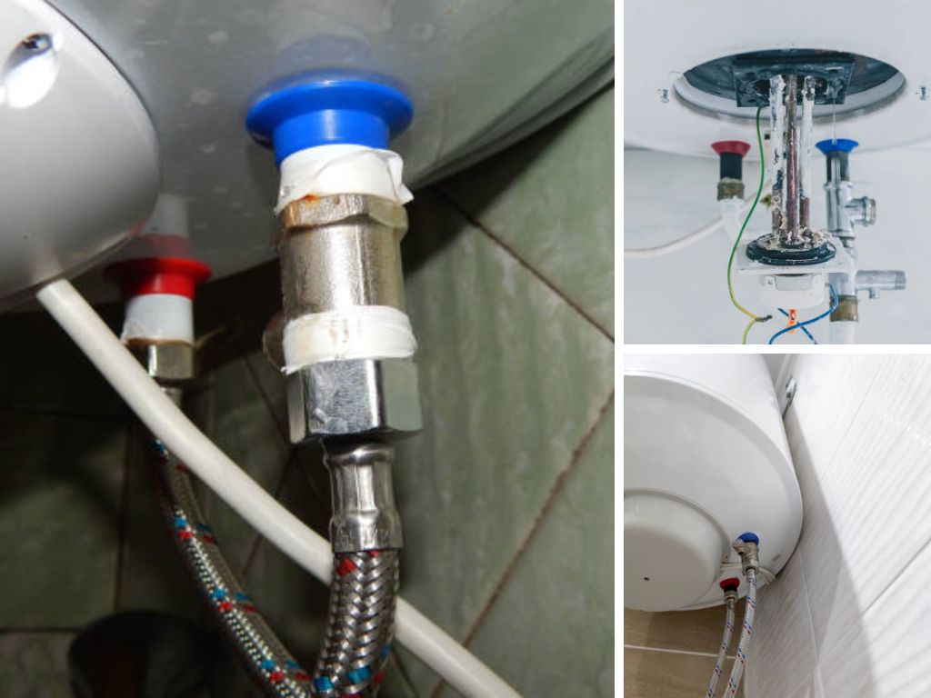khóa van nước bình nóng lạnh trước khi quyết định kiểm tra
