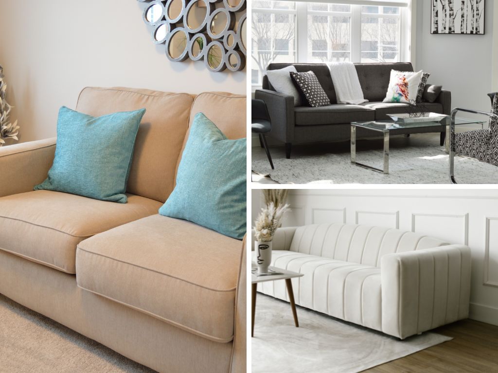 Kiểm tra nhãn mác trên ghế sofa trước khi vệ sinh