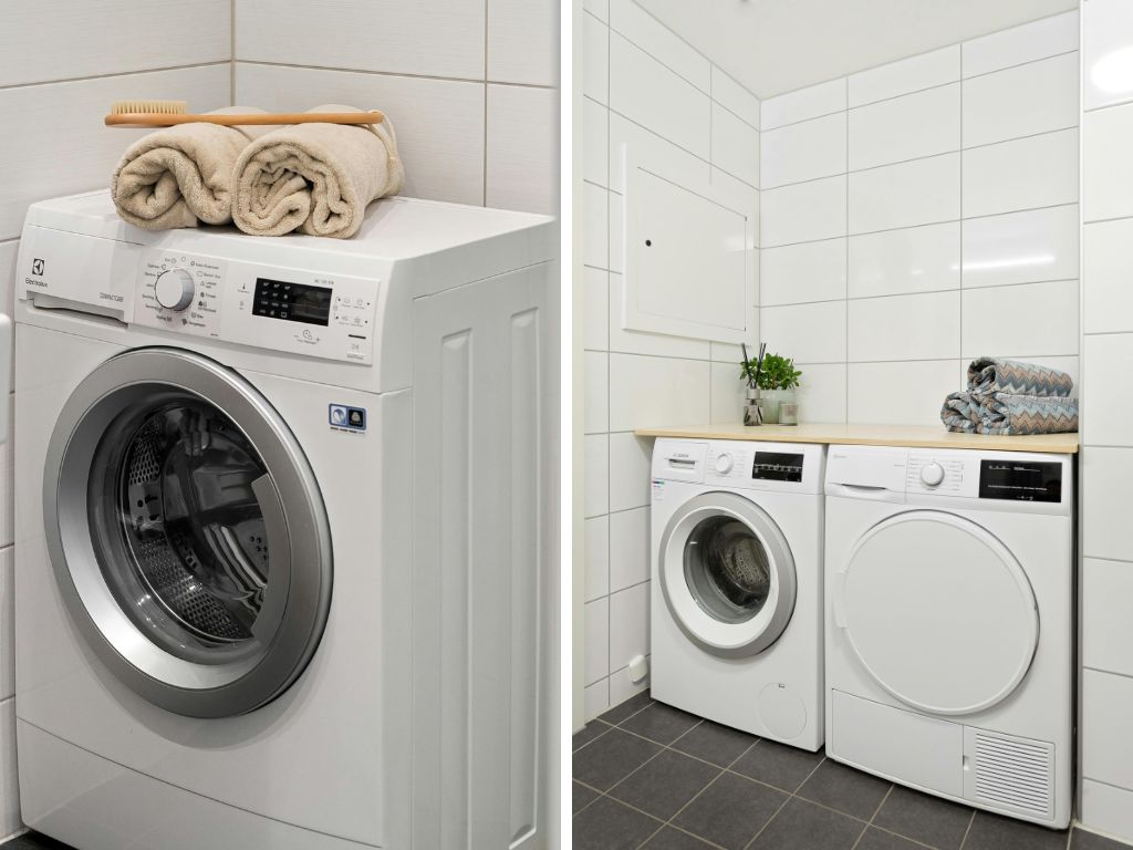 Máy giặt sấy giúp quần áo khô nhanh chóng, tiện lợi
