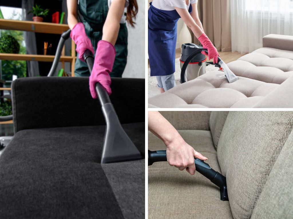 Sử dụng máy hút bụi để luồn vào các khe nhỏ thường dễ bị bỏ qua